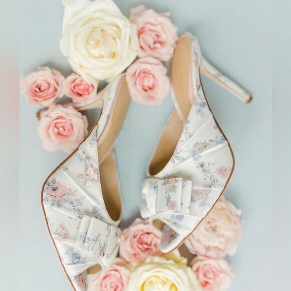 Born on Fifth for Antonio Melani Shoes - Born on Fifth Fabric Flower Mules